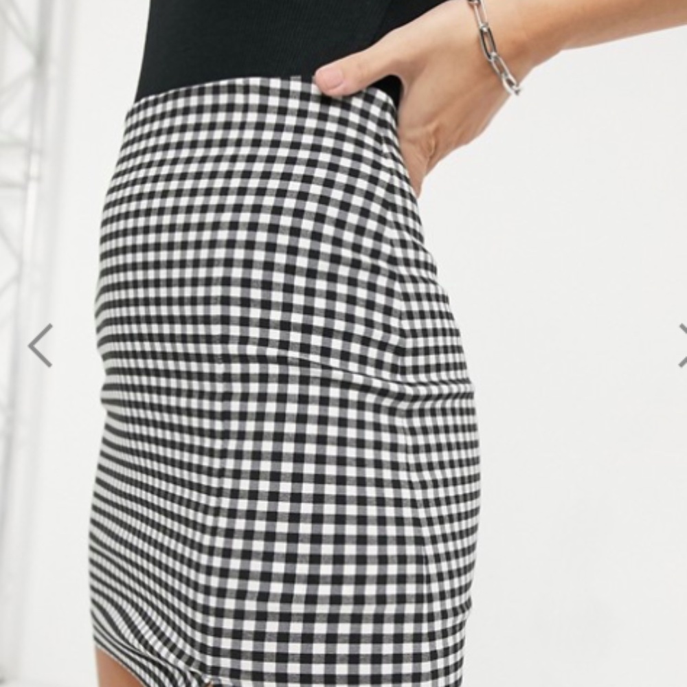gingham skirt